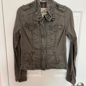 Vintage Hollister Women’s Military Style Cargo Jacket Size Medium